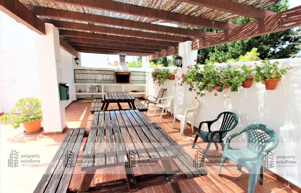 Pueblo Del Parque 3 - Terraza Soleada Con Jardin - Piscina Y Playa - Urbanizacion Tranquila Leilighet Benalmádena Eksteriør bilde