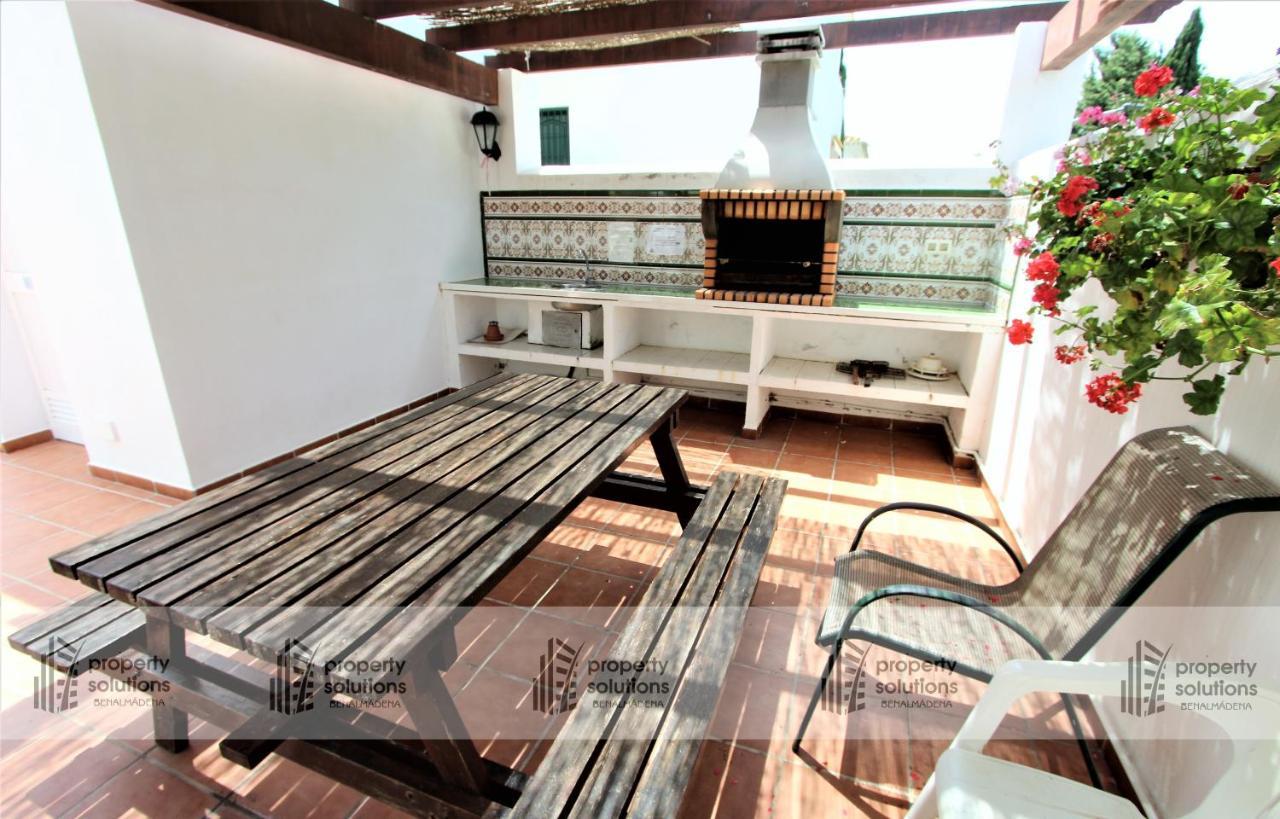 Pueblo Del Parque 3 - Terraza Soleada Con Jardin - Piscina Y Playa - Urbanizacion Tranquila Leilighet Benalmádena Eksteriør bilde
