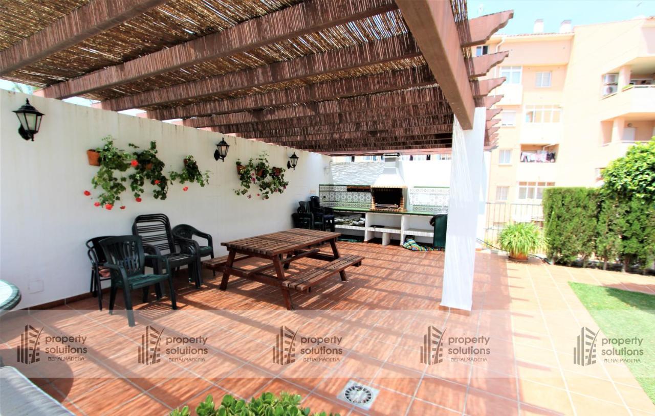 Pueblo Del Parque 3 - Terraza Soleada Con Jardin - Piscina Y Playa - Urbanizacion Tranquila Leilighet Benalmádena Eksteriør bilde